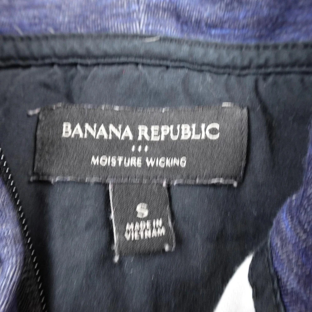 Banana Republic Hoodie Mens‎ S Blue Performance Pullover 1/4 Zip Sweatshirt Gym